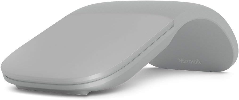 Picture of Microsoft Arc Wireless Mouse, Ultra-Slim & Lightweight, BlueTrack Technology, Up to 1200 FPS Imaging Rate, 1000 PPI Resolution, Bendable Tail, Light Gray |  FHD-00008