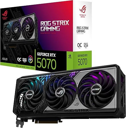 Picture of ASUS ROG Strix GeForce RTX 5070 OC 12GB GDDR7 Gaming Graphics Card
