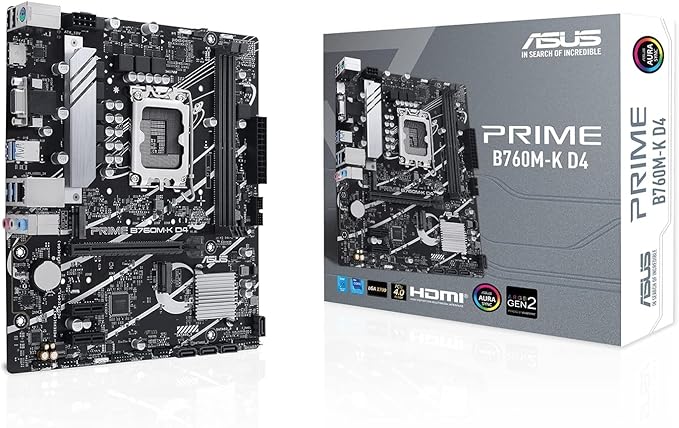 Picture of ASUS PRIME B760M-K Intel B760 LGA1700 mATX Motherboard
