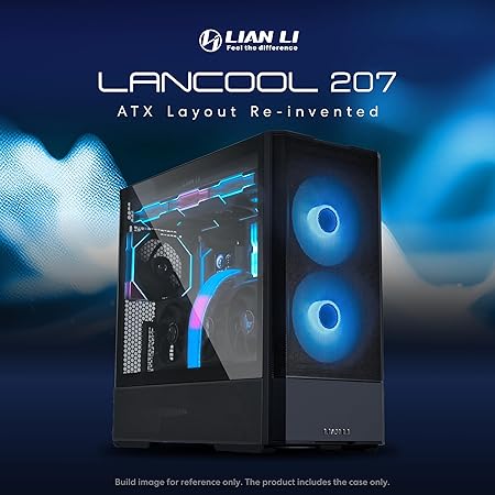 Picture of LIAN LI LANCOOL 207 Compact ATX RGB Gaming Computer Case – Black