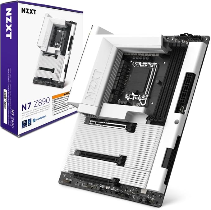 Picture of NZXT N7 Z890 ATX Gaming Motherboard – White