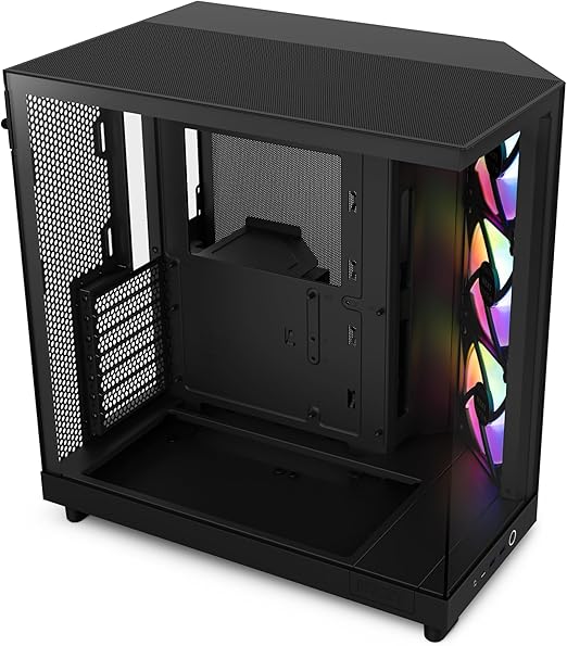 Picture of NZXT H6 Flow RGB Compact Dual-Chamber Mid-Tower – Black