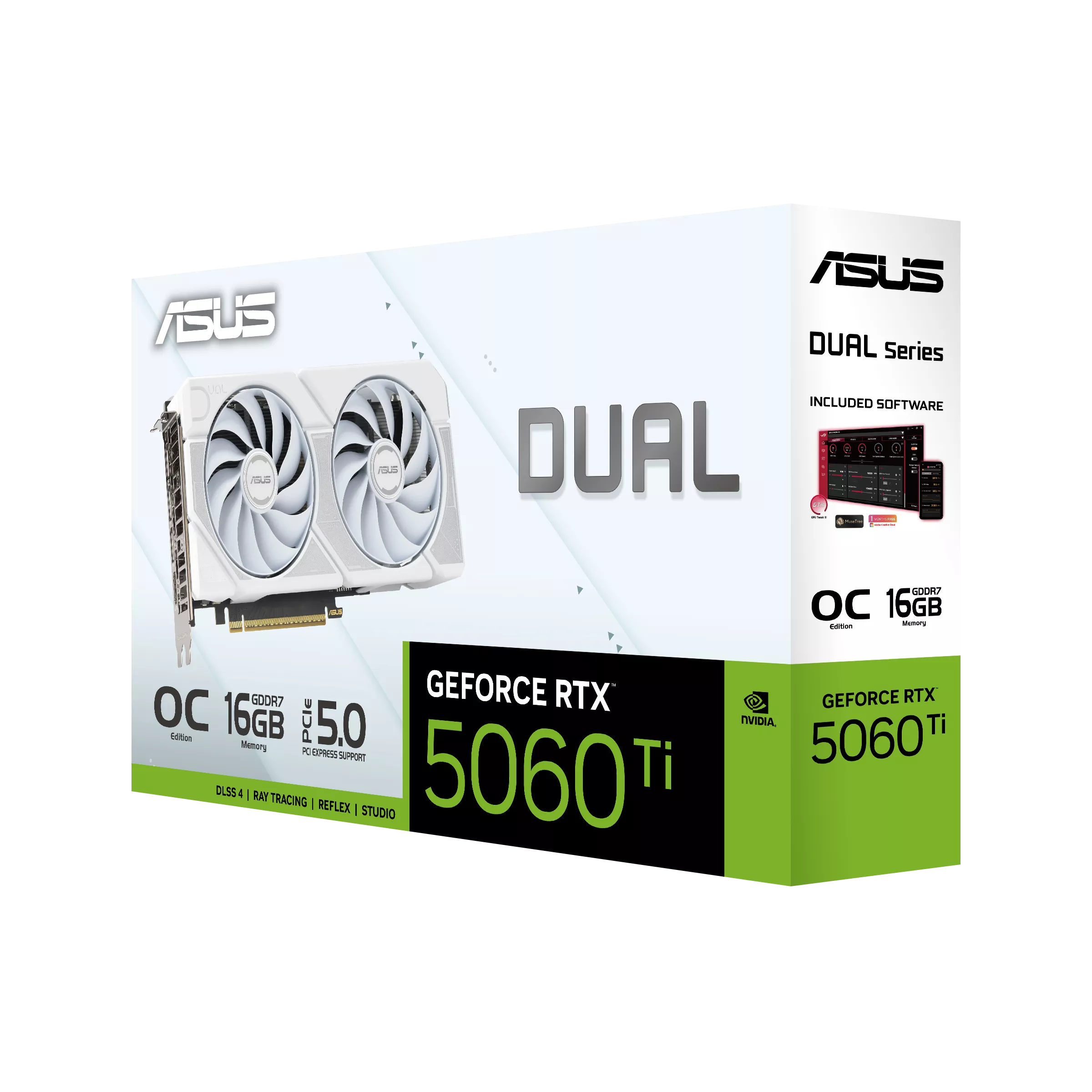 Picture of ASUS Dual RTX 5060 Ti 16GB OC White – GDDR7 Gaming GPU