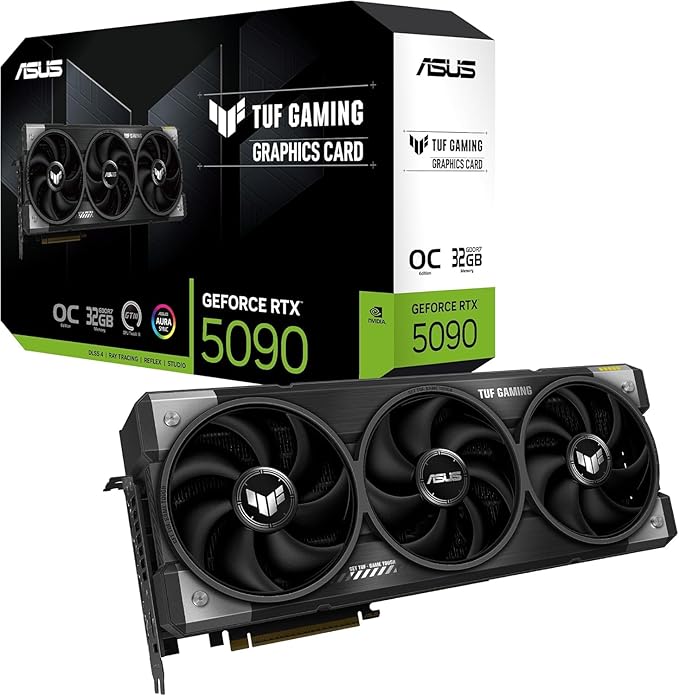 Picture of ASUS TUF RTX 5090 32GB OC – GDDR7 Gaming GPU (PCIe 5.0, HDMI/DP 2.1)