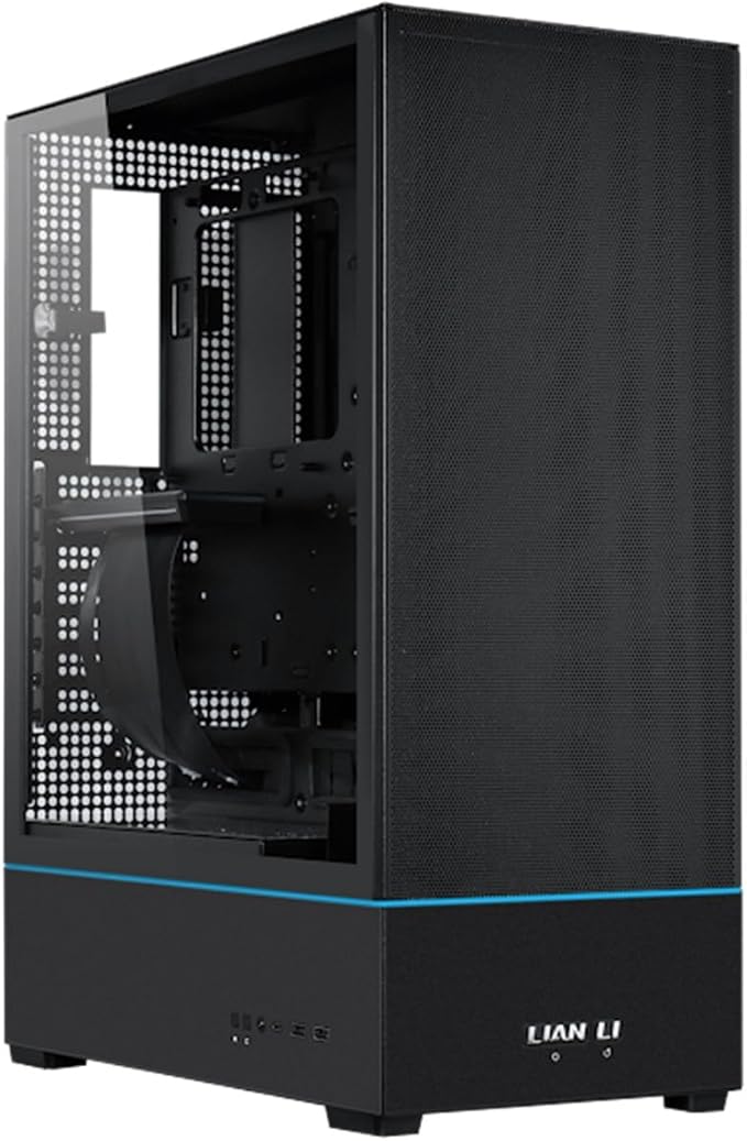 Picture of Lian Li SUP01 45L Stand-Up PC Case – Front GPU, Direct Cooling, PCIe 4.0 Riser, AIO Support, Black