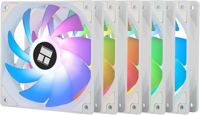 Picture of Thermalright TL-C12CW-S ARGB 120mm PWM Case Fan – White (5 Pack)