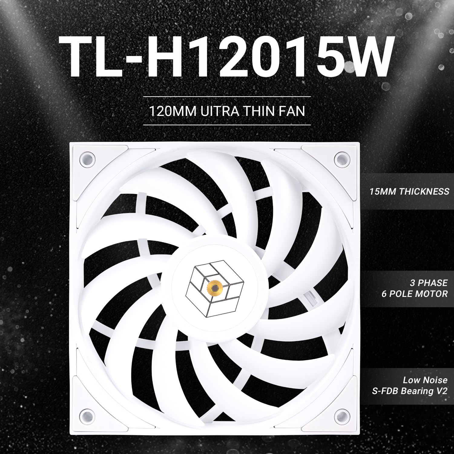 Picture of Thermalright TL-H12015W 120mm Slim PWM Cooling Fan – White