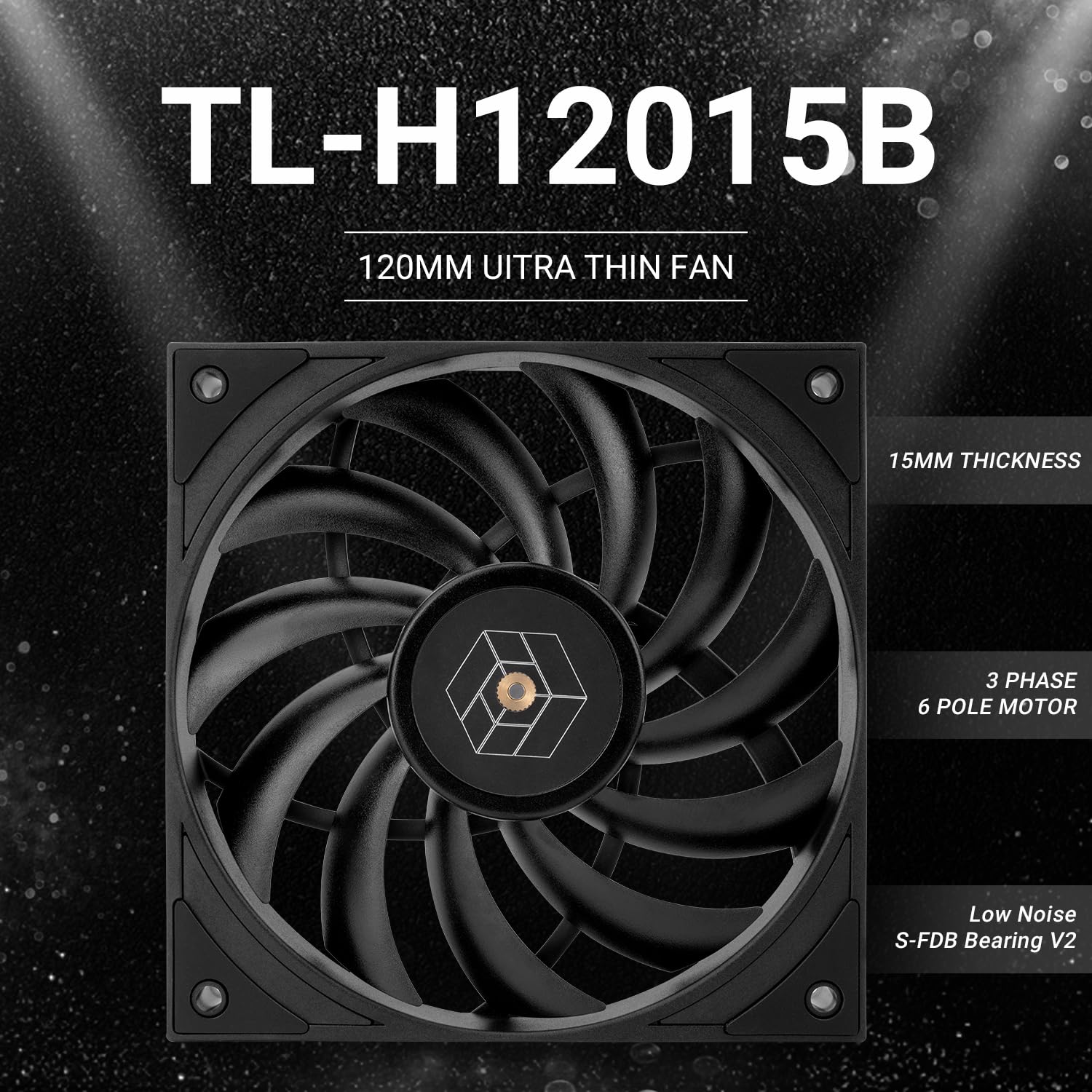 Picture of Thermalright TL-H12015B 120mm Slim PWM Cooling Fan – Black