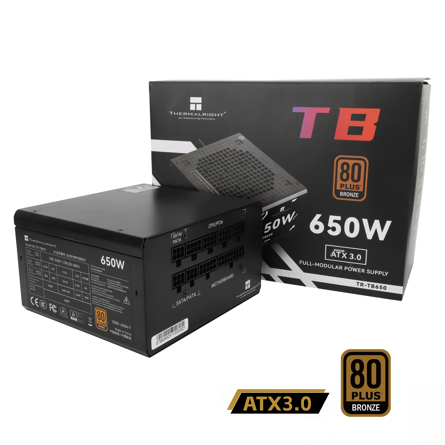 Picture of Thermalright TB‑650 650W 80 PLUS Bronze Full-Modular PSU