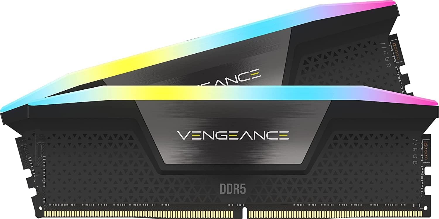 Picture of كورسير فينجانس RGB DDR5 سعة 32 جيجابايت، سرعة 6000 ميجاهرتز، زمن الوصول CL40، دعم Intel XMP، لون أسود
