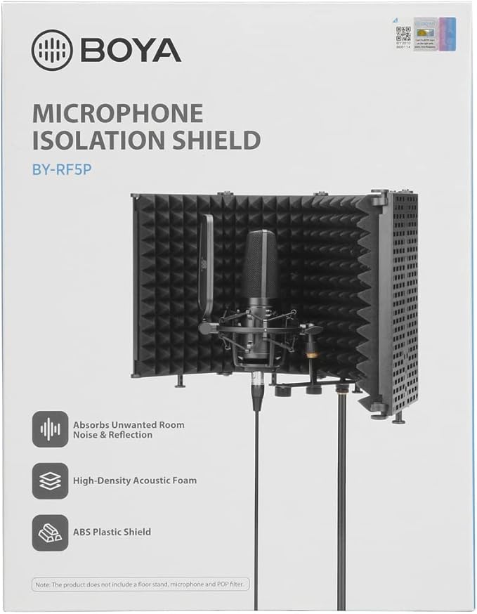 Picture of Boya BY‑RF5P Foldable Microphone Isolation Shield & Reflection Filter