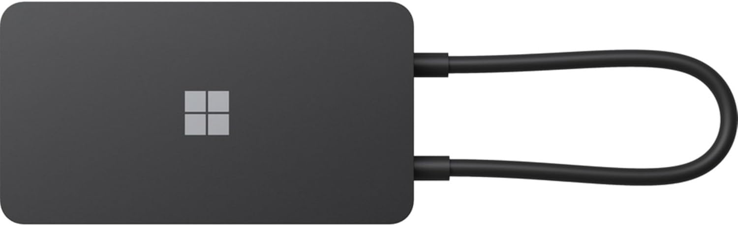 Picture of Microsoft Travel Hub Multi-port Station USB-C5 Port (USB-C 3.2/USB 3.2/HDMI 2.0/VGA/RJ-45Black