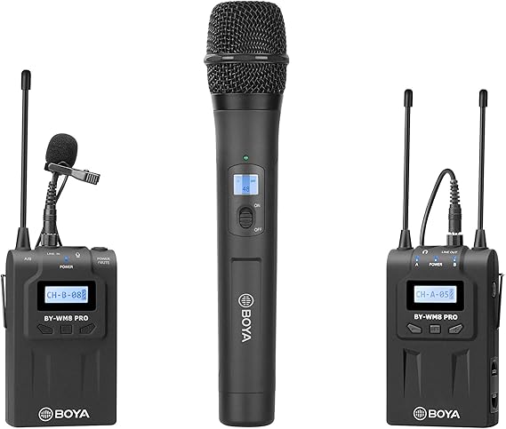 Picture of Boya BY-WM8 Pro-K4 UHF Dual-Channel Wireless Microphone System