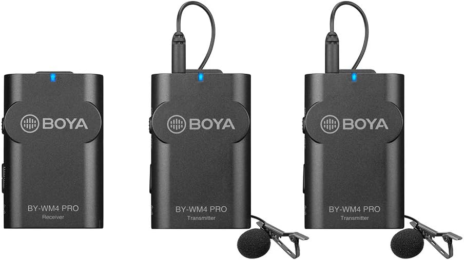 Picture of Boya BY-WM4 PRO K2 2.4GHz Dual-Channel Wireless Lavalier Microphone System