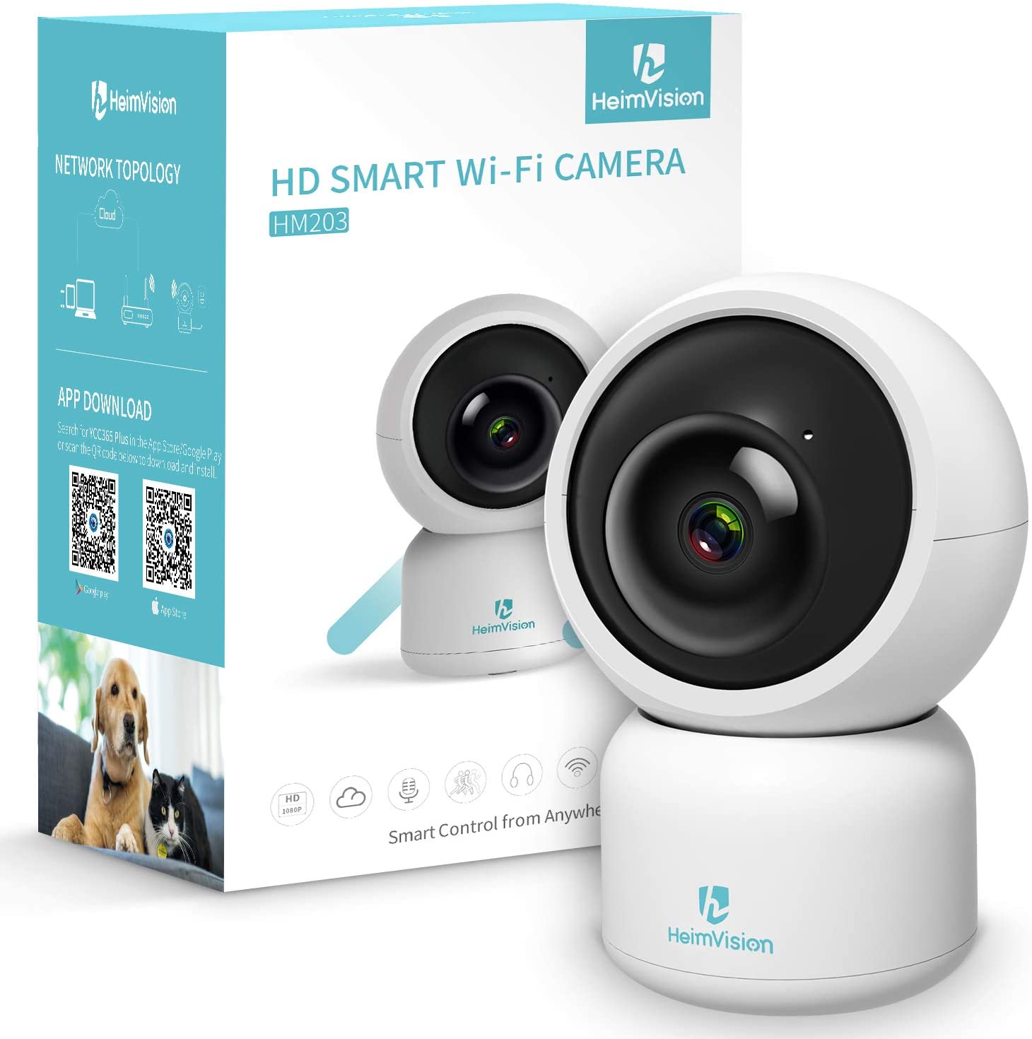 Picture of HeimVision HM203 1080P Wi‑Fi Security Camera with Smart Night Vision & Two‑Way Audio