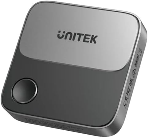 Picture of Unitek 4K@60Hz Wireless Screen Mirroring Adapter – Multi-OS Compatible, Black/Grey