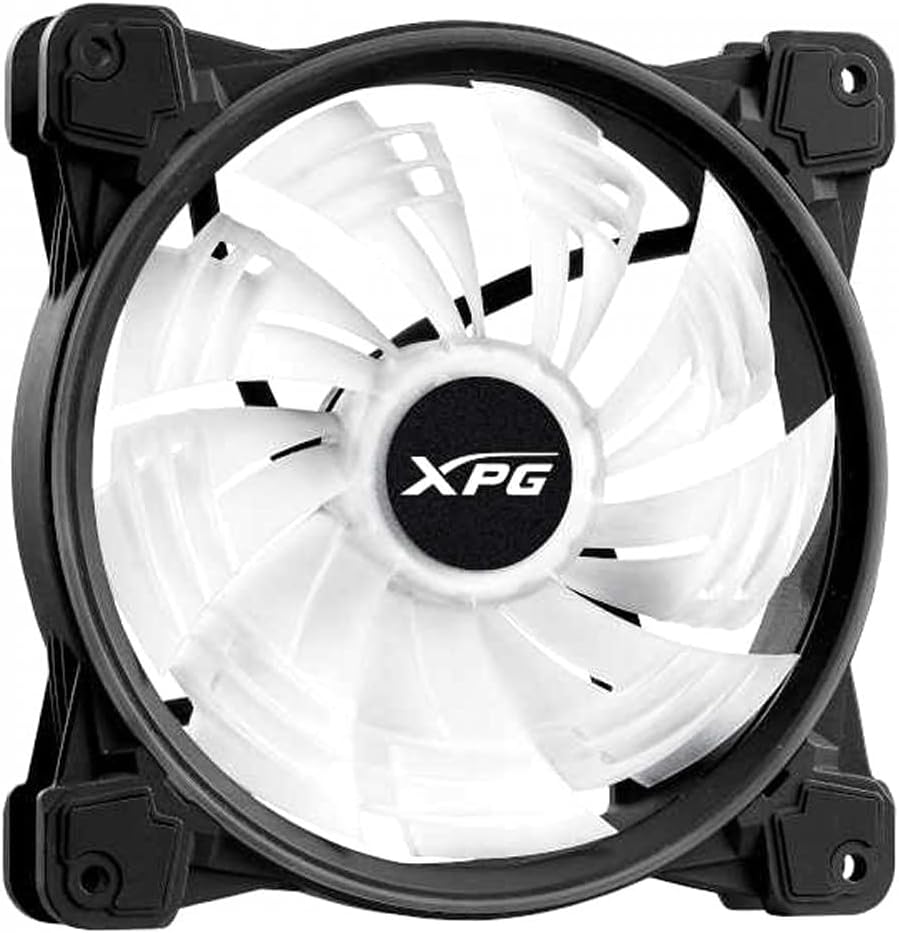 Picture of XPG Hurricane 120 mm ARGB PWM Fan – Dual‑Ring RGB, Quiet High‑Performance PC Cooling Fan
