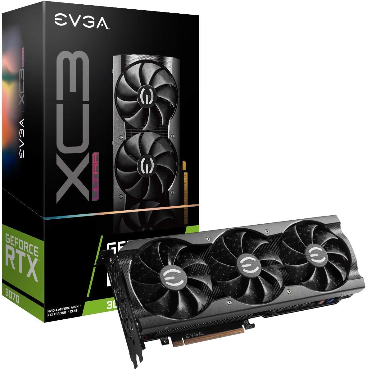 Picture of EVGA GeForce RTX 3070 XC3 Ultra Gaming 8GB GDDR6 Graphics Card (08G-P5-3755-KR)
