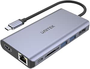 Picture of Unitek uHUB P5 5-in-1 USB-C Hub – Triple Monitor & 100W PD