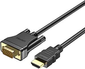 Picture of Unitek HDMI to VGA Cable – 2m, Full HD 1080p Support with Gold-Plated Connector, Black