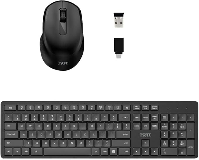 Picture of PortDesigns 900904-UK Wireless Keyboard and Mouse Combo