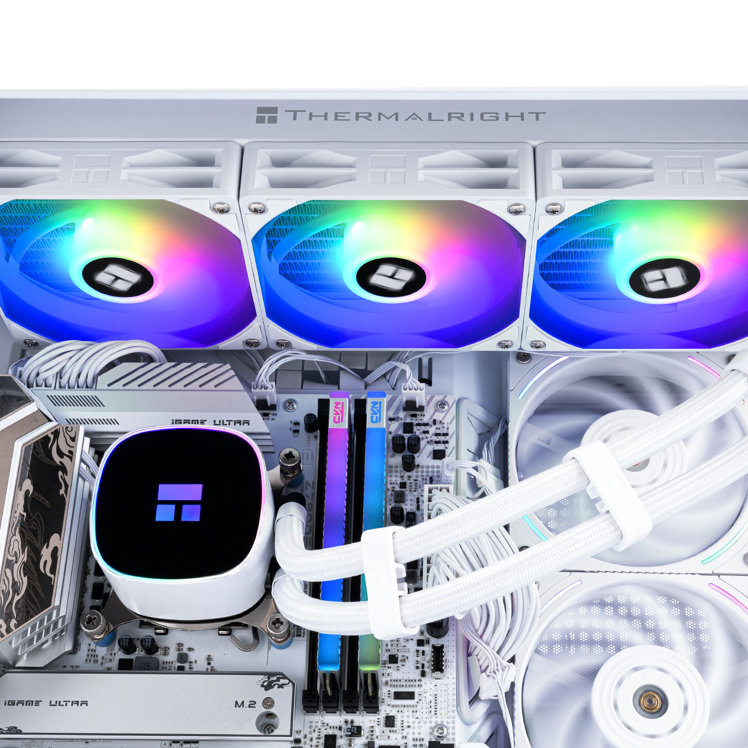 Picture of Thermalright Frozen Horizon 360 ARGB White V2 AIO CPU Cooler – 360mm Liquid Cooling, ARGB Fans, Intel & AMD Compatible