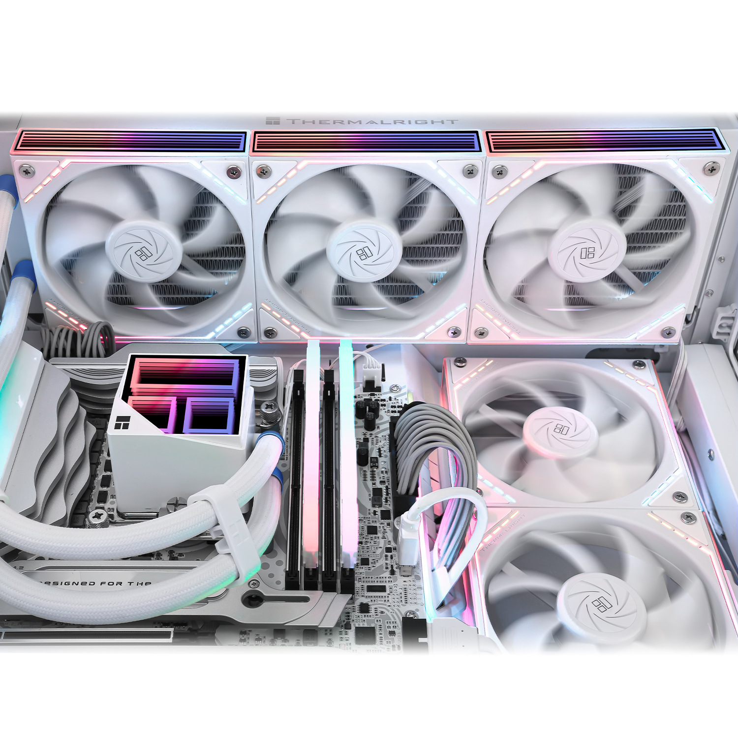 Picture of Thermalright Frozen Infinity 360 WHITE CPU Water Cooler – Triple 124mm Infinity Mirror PWM Fans, ARGB, 360mm Radiator, Intel & AMD Compatible
