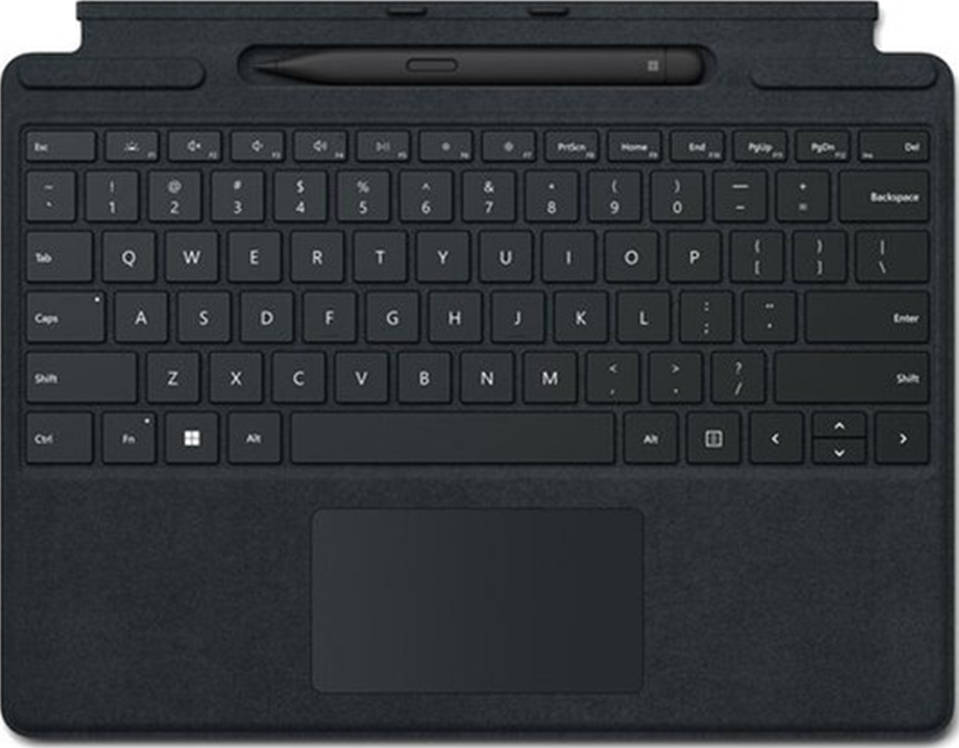 Picture of Microsoft Surface Pro 10 Signature Keyboard & Slim Pen 2, English- Arabic Layout, Compatible With Surface Pro Black 