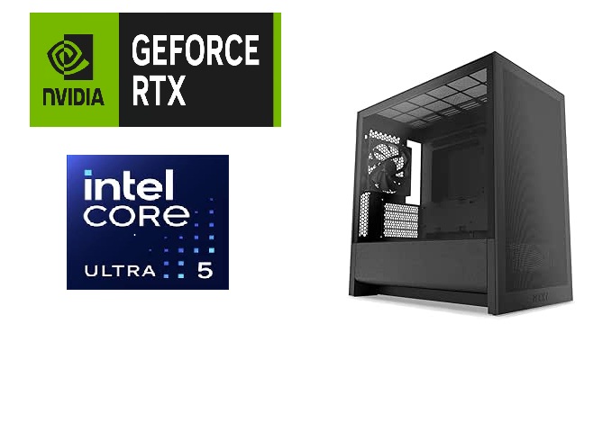 Picture of Custom Gaming PC – Intel Core Ultra 5 RTX 5060, NZXT H3 Flow, 16GB DDR5, 1TB NVMe