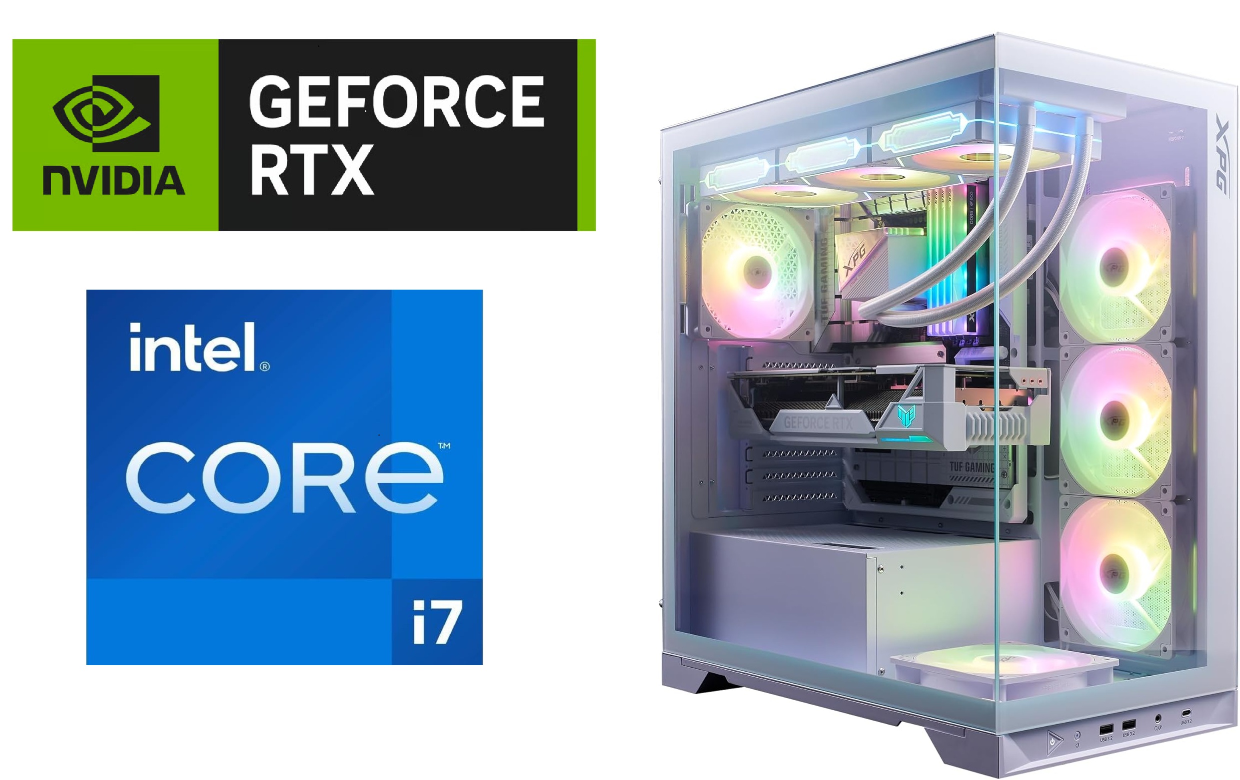 Picture of Custom Gaming PC – Invader X BTF, Intel i7-14F, RTX 4070 Ti, 32GB DDR5, 1TB NVMe, TR 360MM Cooler