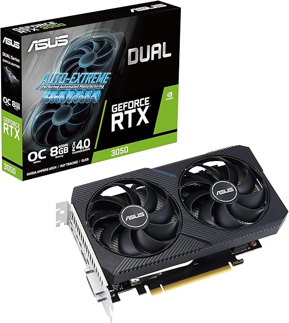 Picture of ASUS Dual NVIDIA GeForce RTX 3050 OC Edition 8GB GDDR6 Graphics Card