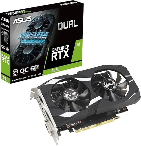 Picture of ASUS Dual GeForce RTX 3050 6GB OC Graphics Card