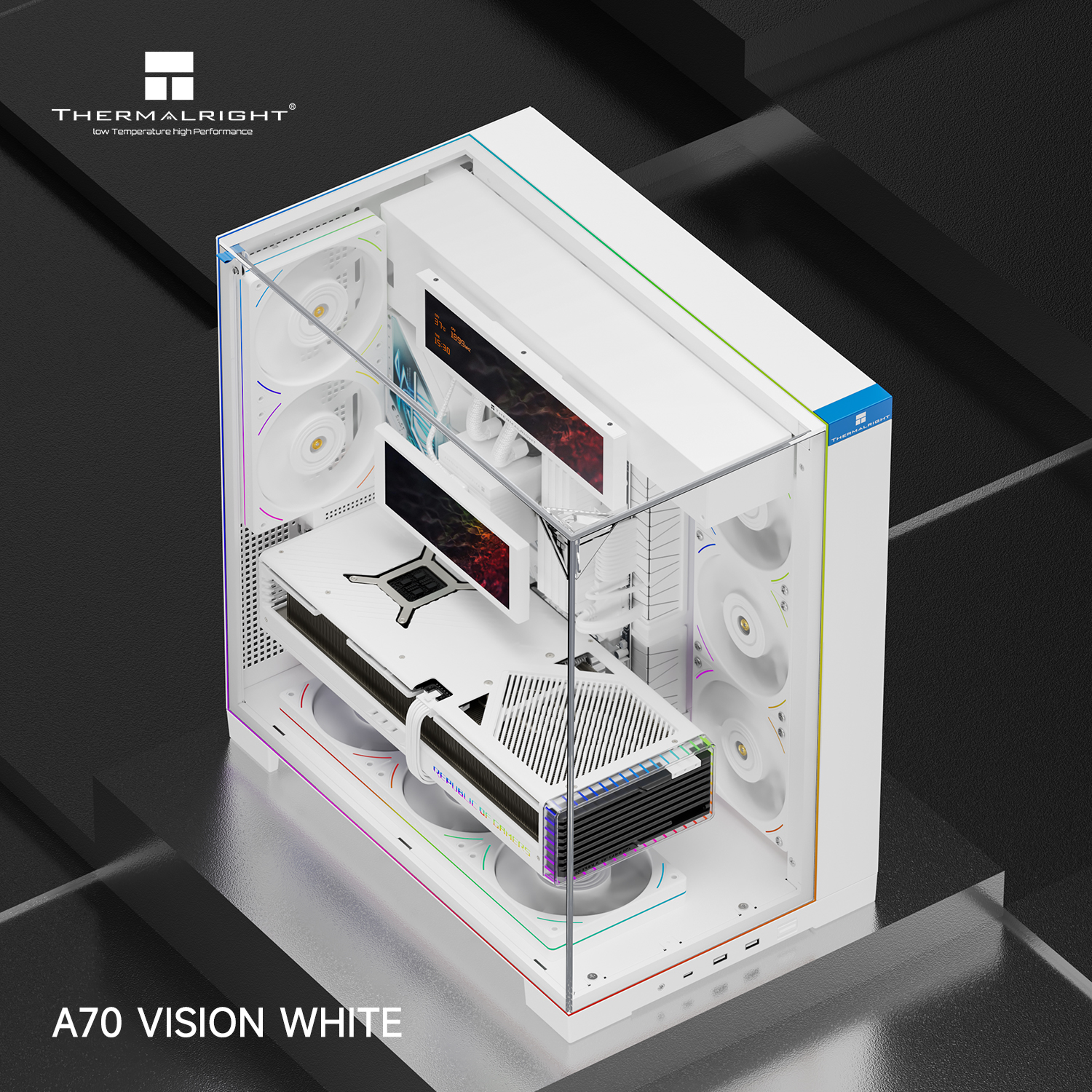 Picture of TR A70 Vision White PC Case – 5V ARGB, 9.16