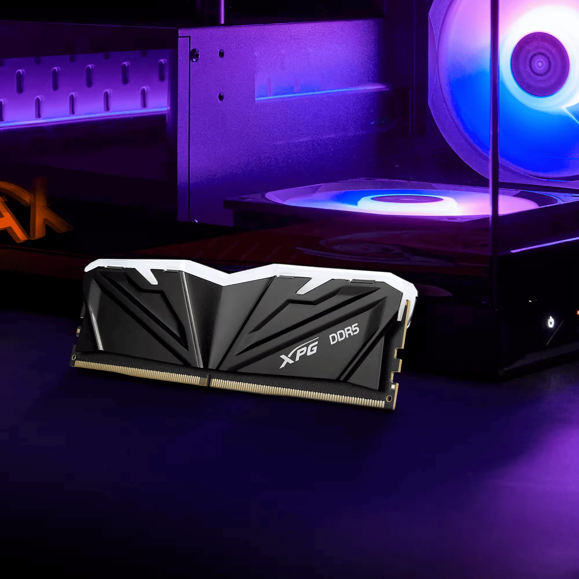 صورة لـ  إكس بي جي آرماكس RGB 32GB (2×16GB) 5600MHz DDR5 – ذاكرة للألعاب مع إضاءة RGB ومبدد حرارة معدني