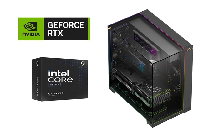 Picture of Gaming PC Intel Ultra 9 CPU ASUS Z890 MOBO RTX 5080 16GB VGA 32GB DDR5 6000MTS 1TB NVMe Gen4 TR 360 LCD Liquid Cooler A70 Vision Case TR M12 Fans Windows 11 Pro Black Build 1000W PSU