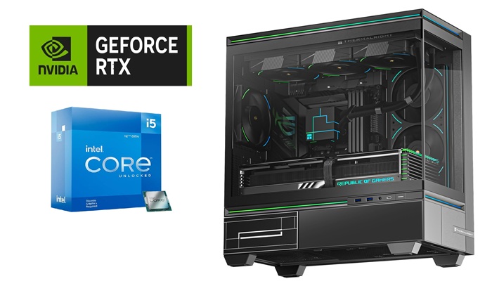 Picture of Gaming PC Intel Core i5 14F ASUS B760M RTX 5060 8GB 16GB DDR5 5600MTS 1TB NVMe Gen4 TR 240 Liquid Cooler TL M10 Case TL M12 Fans Windows 11 Pro 600W PSU