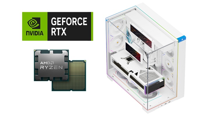 Picture of Gaming PC AMD Ryzen 7 9850X3D CPU ASUS X890 MOBO RTX 5080 16GB VGA 32GB DDR5 6000MTS 1TB NVMe Gen4 TR 360 LCD Liquid Cooler A70 Vision White Case TR M12 Fans Windows 11 Pro 1000W PSU