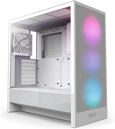 Picture of NZXT H5 Flow RGB 2024 Mid-Tower – White
