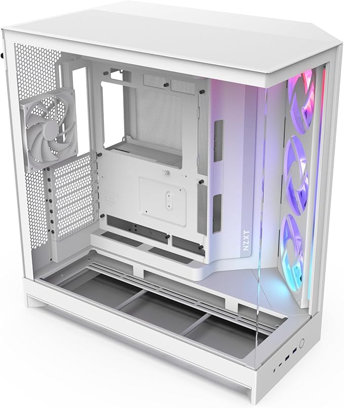 Picture of NZXT H9 Flow RGB 2025 Mid-Tower – White