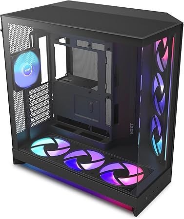 Picture of NZXT H9 Flow RGB+ 2025 Dual-Chamber Mid-Tower – Black